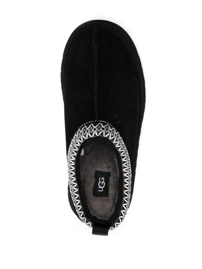 Shop Ugg Tazz Flatform Slippers In Black
