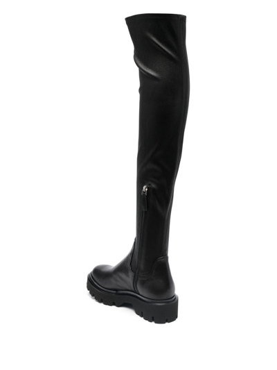 ROBERTO FESTA KNEE-HIGH LEATHER BOOTS 