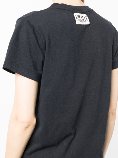Shop Khaite The Emmylou Cotton T-shirt In 黑色