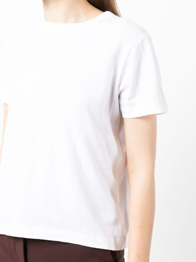 Shop Khaite The Emmylou Cotton T-shirt In 白色