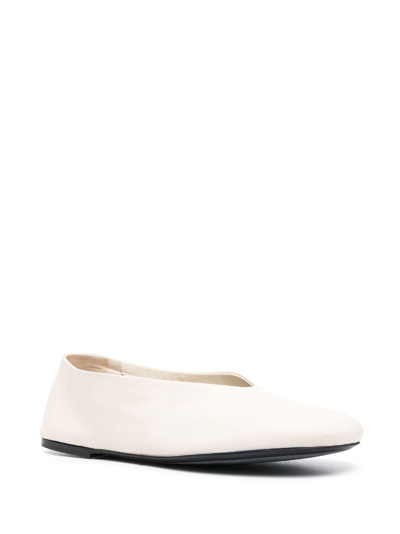 MARCY LEATHER BALLET FLATS