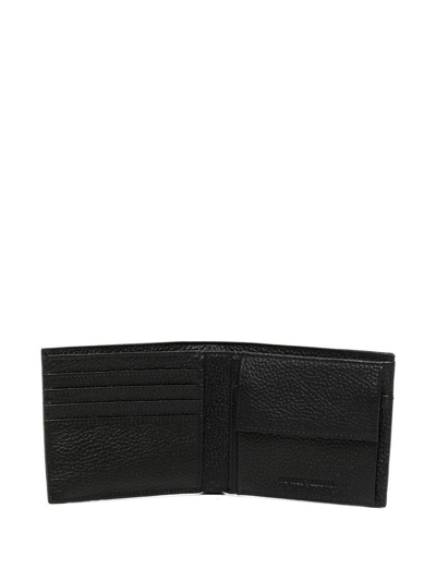 Shop Emporio Armani Debossed-logo Wallet In 黑色