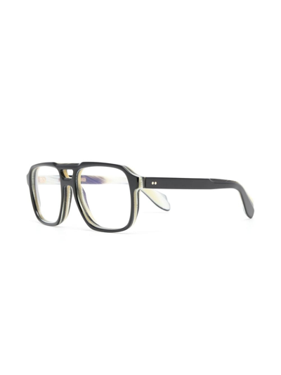 Shop Cutler And Gross Pilot-frame Glasses In Black