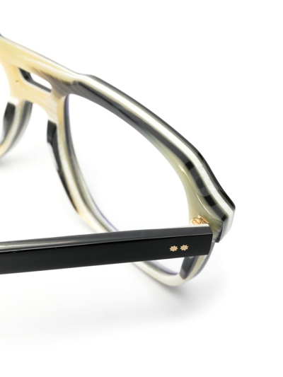 Cutler And Gross Pilot-frame Glasses In Black