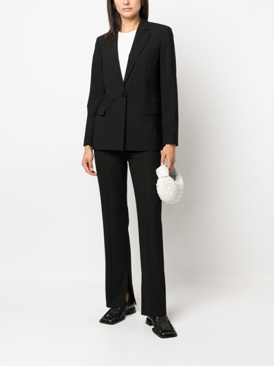 Shop Theory Single-breasted Blazer In Black