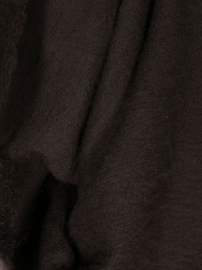Faliero Sarti Frayed Virgin Wool-cashmere Scarf In 褐色
