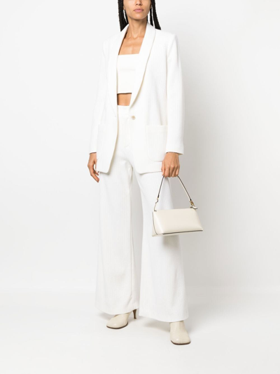 Nells Nelson Wide-leg Knitted Trousers In 白色