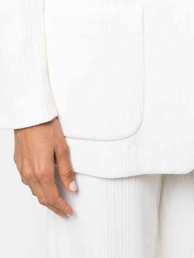 Nells Nelson Wide-leg Knitted Trousers In 白色