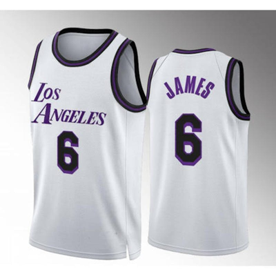 2022-23 Los Angeles Lakers LeBron James 6 White City Edition