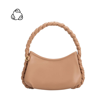 Shop Melie Bianco Eliana Tan Recycled Vegan Crossbody Bag In Brown