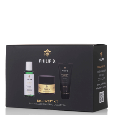 Shop Philip B Russian Amber Mini Kit (worth $140.00)