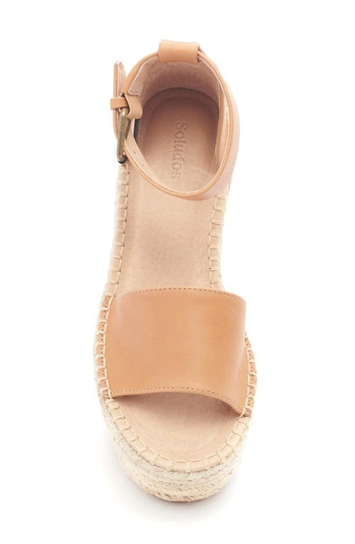 Shop Soludos Montauk Espadrille Platform Sandal In Camel