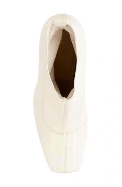 Torgeis Chiara Square Toe Bootie In Off White