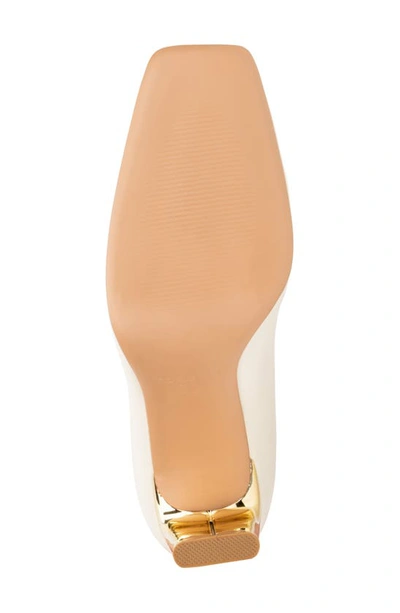 Torgeis Chiara Square Toe Bootie In Off White