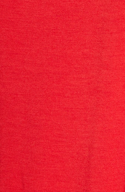 Shop Eberjey Gisele Jersey Knit Slouchy Pajamas In Haute Red/ivory