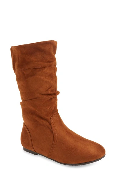 Shop Dream Pairs Riding Boot In Tan