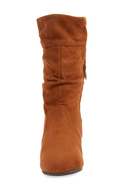 Shop Dream Pairs Riding Boot In Tan