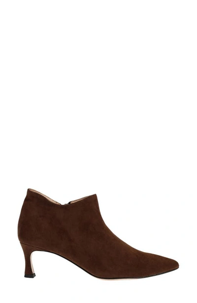 Shop Pelle Moda Colsen Pointed Toe Bootie In Chocolate