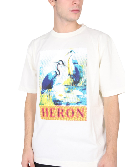 Shop Heron Preston Crewneck T-shirt In White