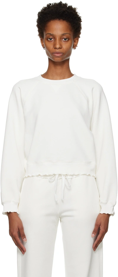 Shop Filippa K White Raglan Sweatshirt In White Chal 8998