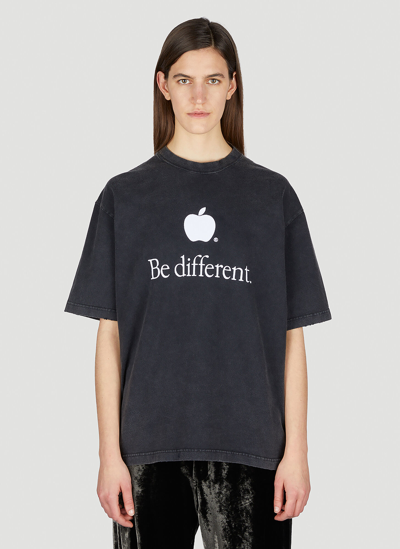 Balenciaga Be Different T shirt In Black ModeSens