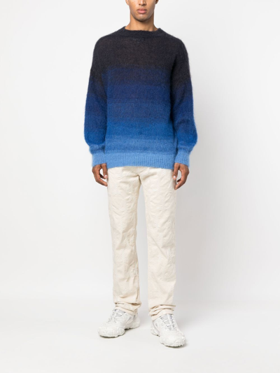424 Bleach-wash Straight-leg Jeans In Neutrals