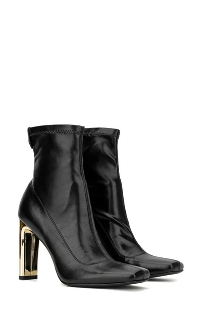 Torgeis Chiara Square Toe Bootie In Black