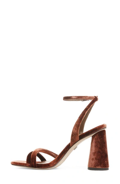 Shop Sam Edelman Kia Ankle Strap Sandal In Warm Copper Velvet