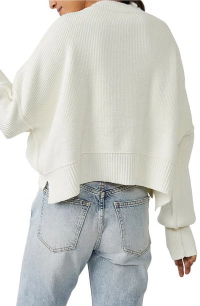 Free People Easy Street Crop Pullover Sweater In Moonglow In Moonglow