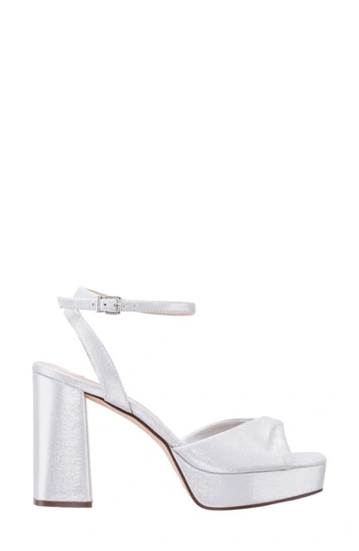 Nina Women's Stacie Platform Evening Sandal Women's Shoes In True Silver