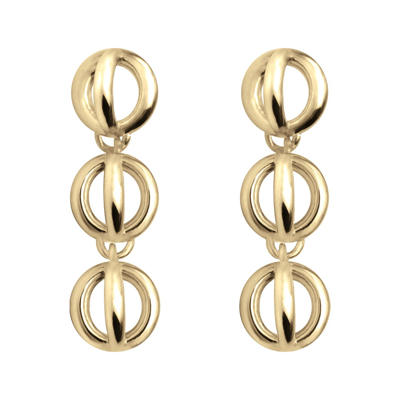 Shop Sapir Bachar Gold Long Dome Earrings