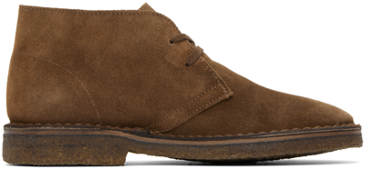 Shop Drake's Brown Clifford Desert Boots In Light Brown