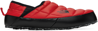 Shop The North Face Red Thermoball Traction V Mules In Kz3 Tnf Red/tnf Blac
