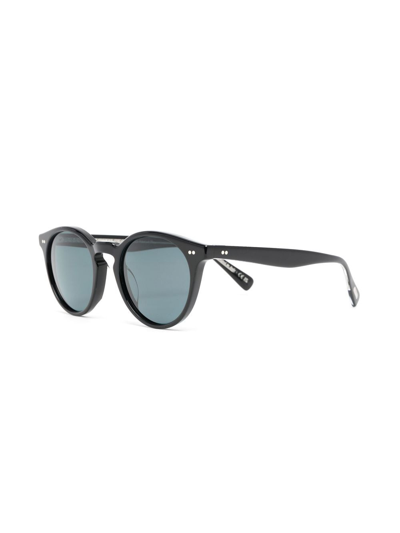 Shop Oliver Peoples Romare Round-frame Sunglasses In Black