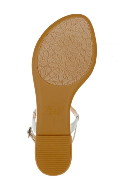 Shop Jewel Badgley Mischka Dafina Slingback Sandal In Silver Microsuede