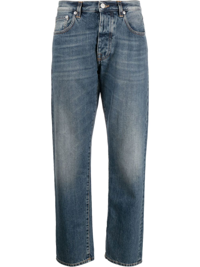 Shop Fortela Blue John Straight-leg Jeans