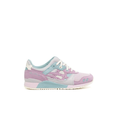 Shop Asics Pink Gel-lyte Iii Og Low-top Sneakers - Men's - Leather/rubber/fabric In Purple