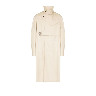 Shop Givenchy (vip) Neutral U-lock Cotton Trench Coat In Neutrals