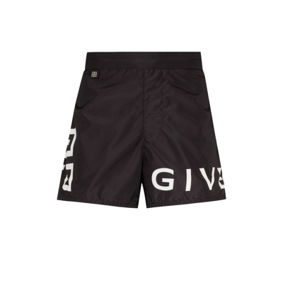 Shop Givenchy (vip) 4g-print Swim Shirts In Black