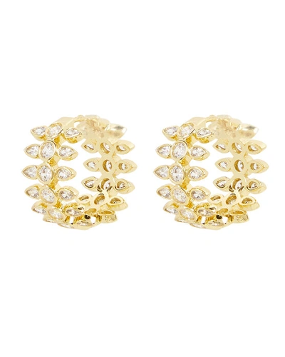 Shop Luv Aj The Florette Gold-plated Hoop Earrings