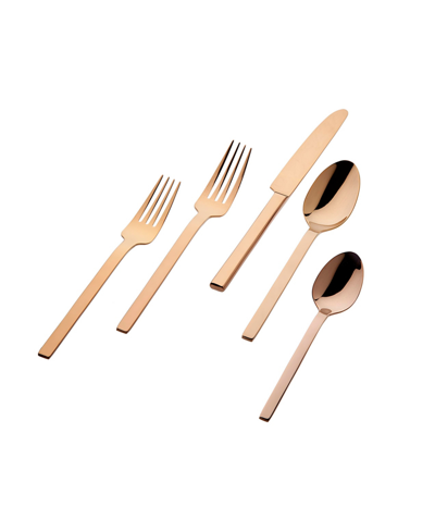 Godinger 18/0 Atlas Mirror Copper 20-pc Flatware Set, Service For 4 In Copper