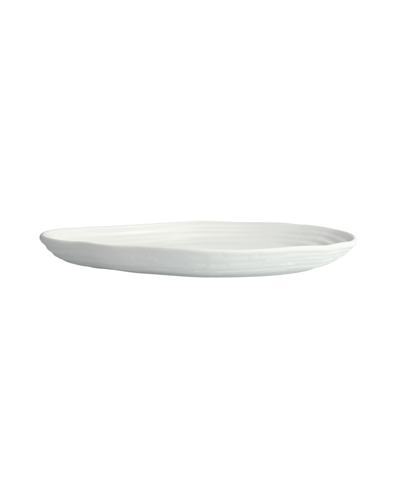 Shop Fortessa Melamine Playa Blanca Platter 16" In White