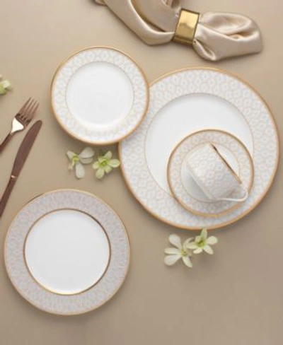 Shop Noritake Noble Pearl Dinnerware Collection In White And Gold
