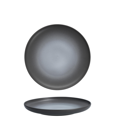 Shop Fortessa Cloud Terre Hugo Set/4 Large Coupe Plates 10.75" In Charcoal