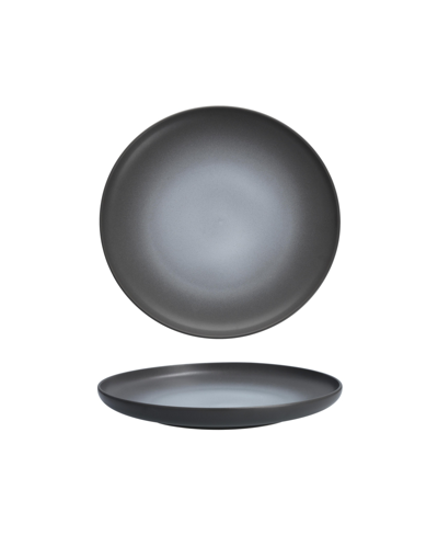Shop Fortessa Cloud Terre Hugo Small Coupe Plates 8.5" D In Charcoal