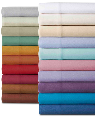 Shop Shavel Micro Flannel Solid Twin 3-pc Sheet Set In Petal Pink