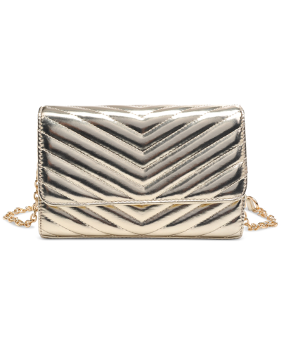 Shop Urban Expressions Tamara Quilted Crossbody In Gold