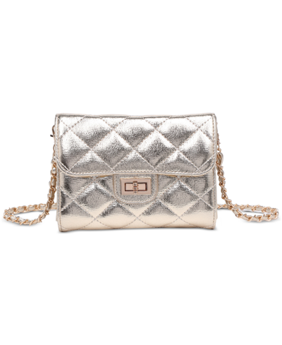 Shop Urban Expressions Wendy Quilted Crossbody In Gold