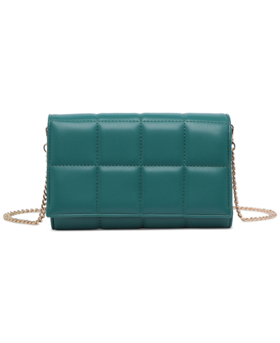Shop Urban Expressions Riley Quilted Crossbody In Teal