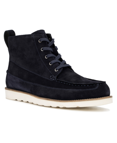 Shop Reserved Footwear Men's Fritz Leather Boots In Navy
